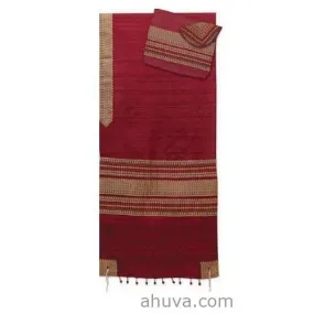 Tallit Set - Wool Radiant Red