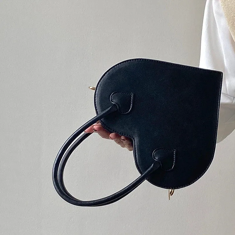 TAVIMART  -  Fashion Design Women's Shoulder Bag Vintage Cool Girls Love Heart Handbags Retro Female Black Small Tote Purse Messenger Bags