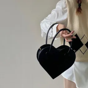 TAVIMART  -  Fashion Design Women's Shoulder Bag Vintage Cool Girls Love Heart Handbags Retro Female Black Small Tote Purse Messenger Bags