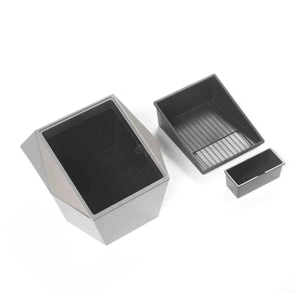 Tesla Model Y Rear Storage Box Cybertruck Style Backseat Organizer Tissue Holder Container