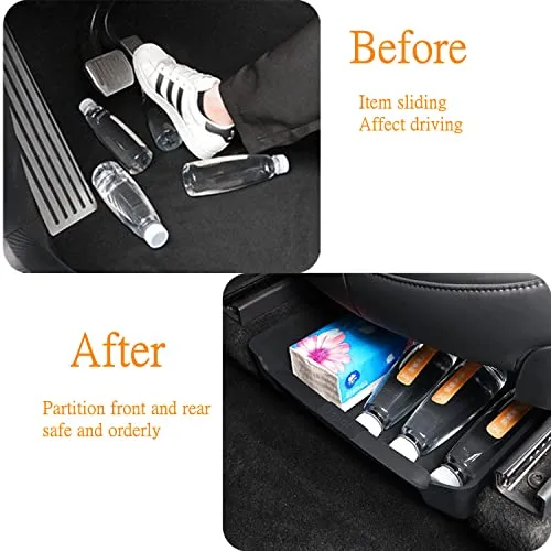 Tesla Model Y Under Seat Storage Box Organizer Silicone Hidden Tray 2020 thru 2022 (One Piece)