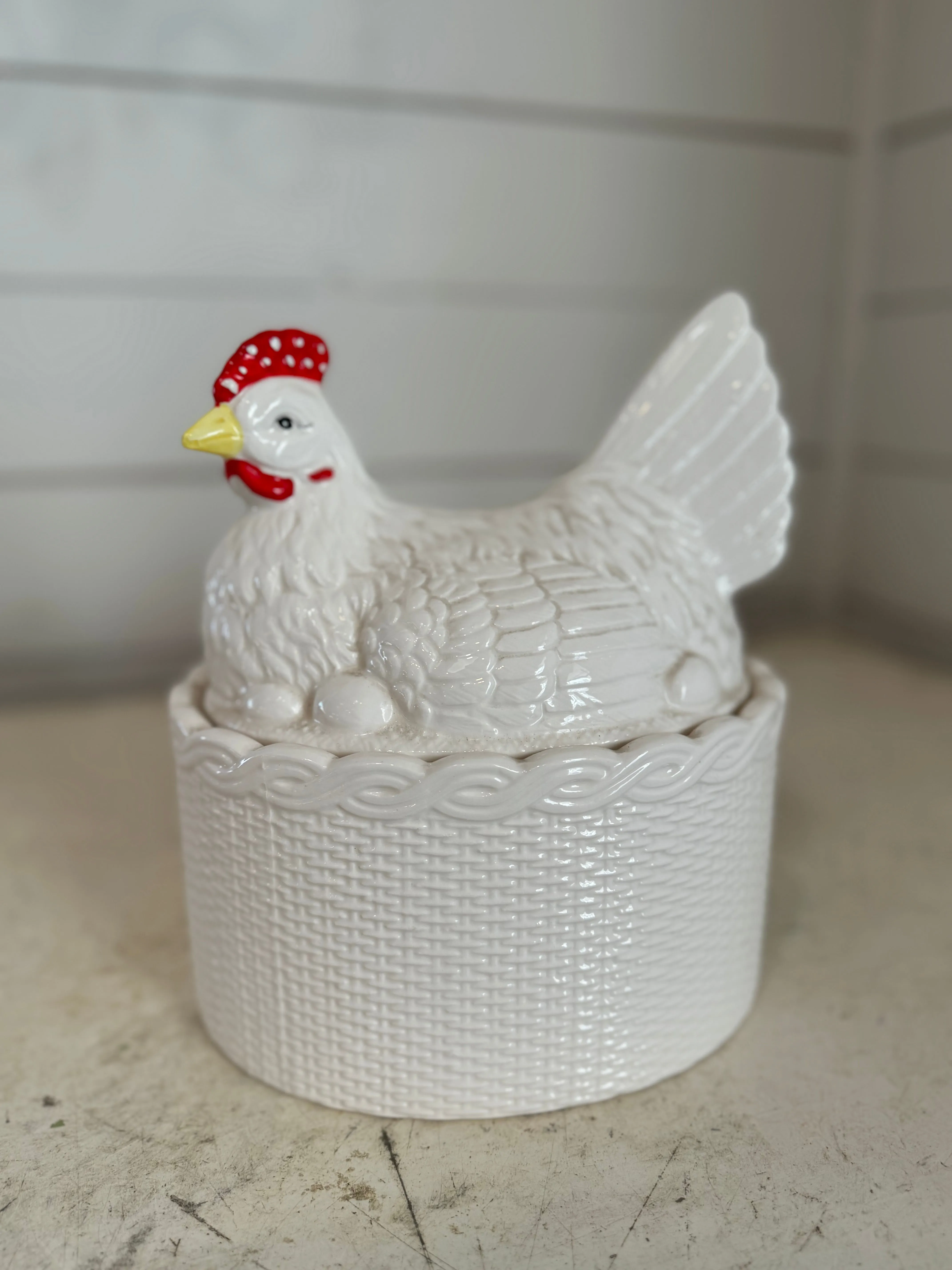 Vintage Rare Gailstyn Sutton Towle Housewares Hen on Nest Cookie Jar