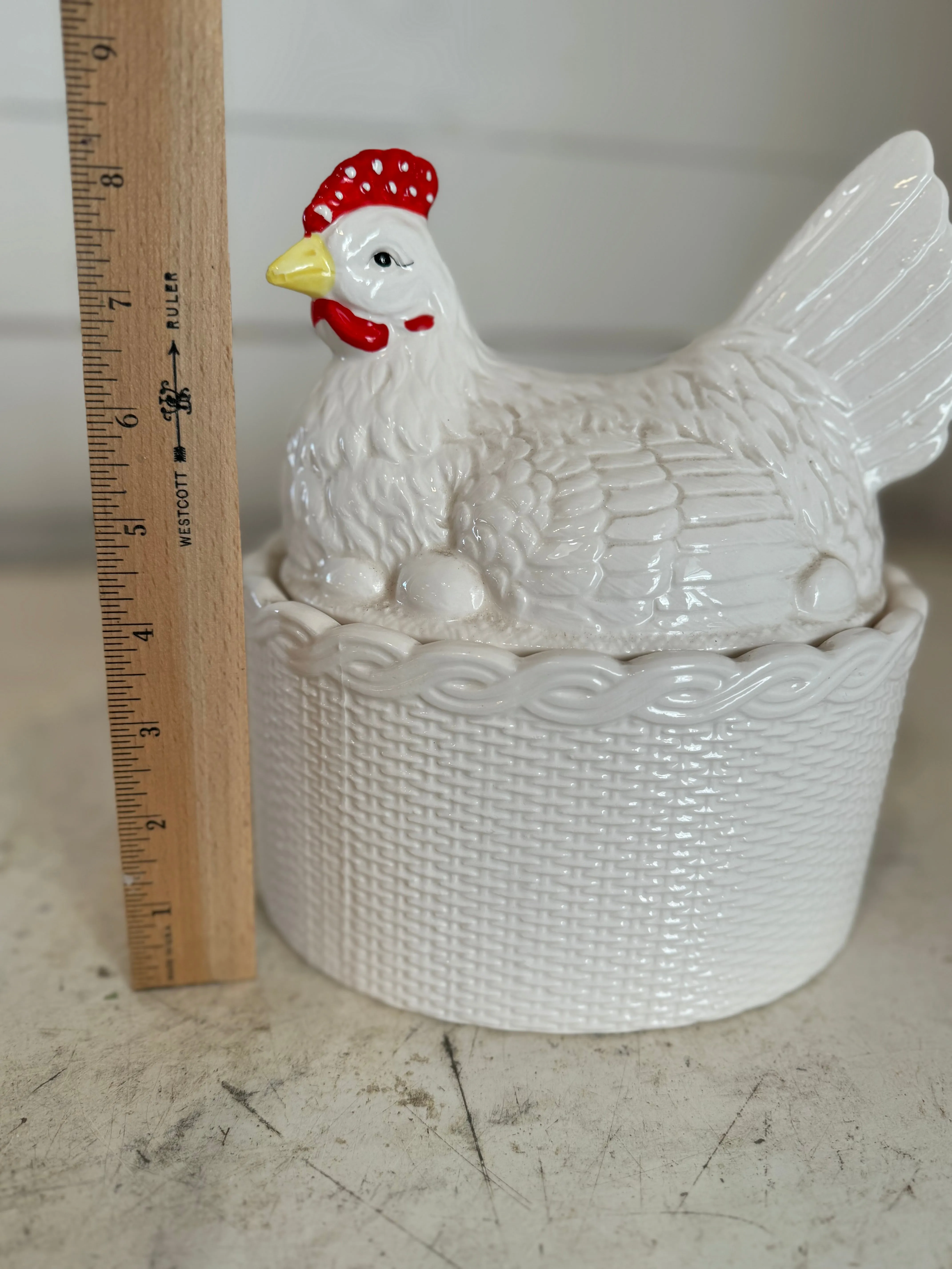 Vintage Rare Gailstyn Sutton Towle Housewares Hen on Nest Cookie Jar