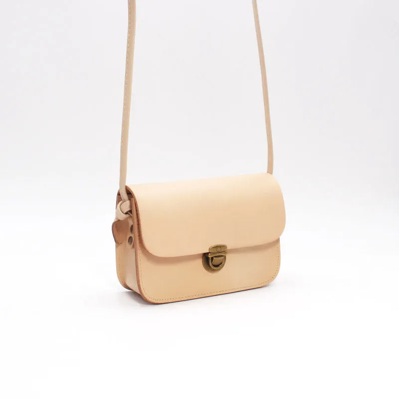 Vintage Women Small Leather Crossbody Bags Leather Shoulder Bag