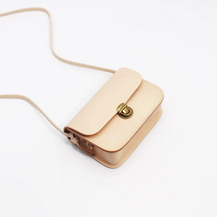 Vintage Women Small Leather Crossbody Bags Leather Shoulder Bag