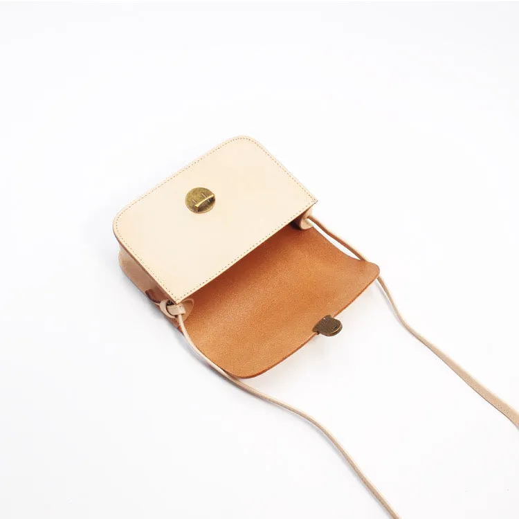 Vintage Women Small Leather Crossbody Bags Leather Shoulder Bag