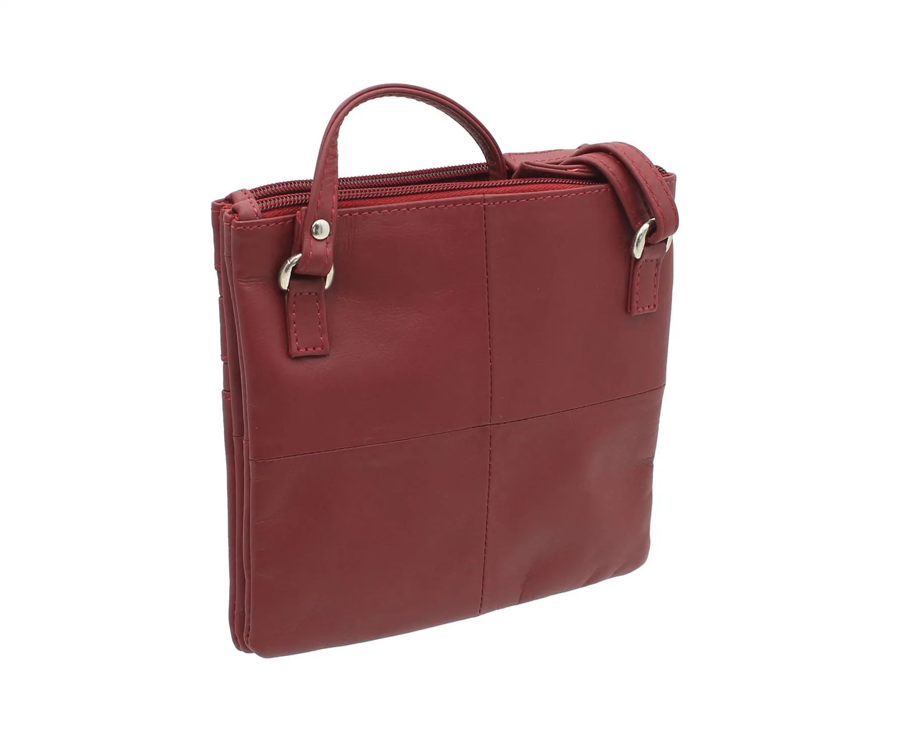 Visconti Compact Leather Messenger Bag 18885