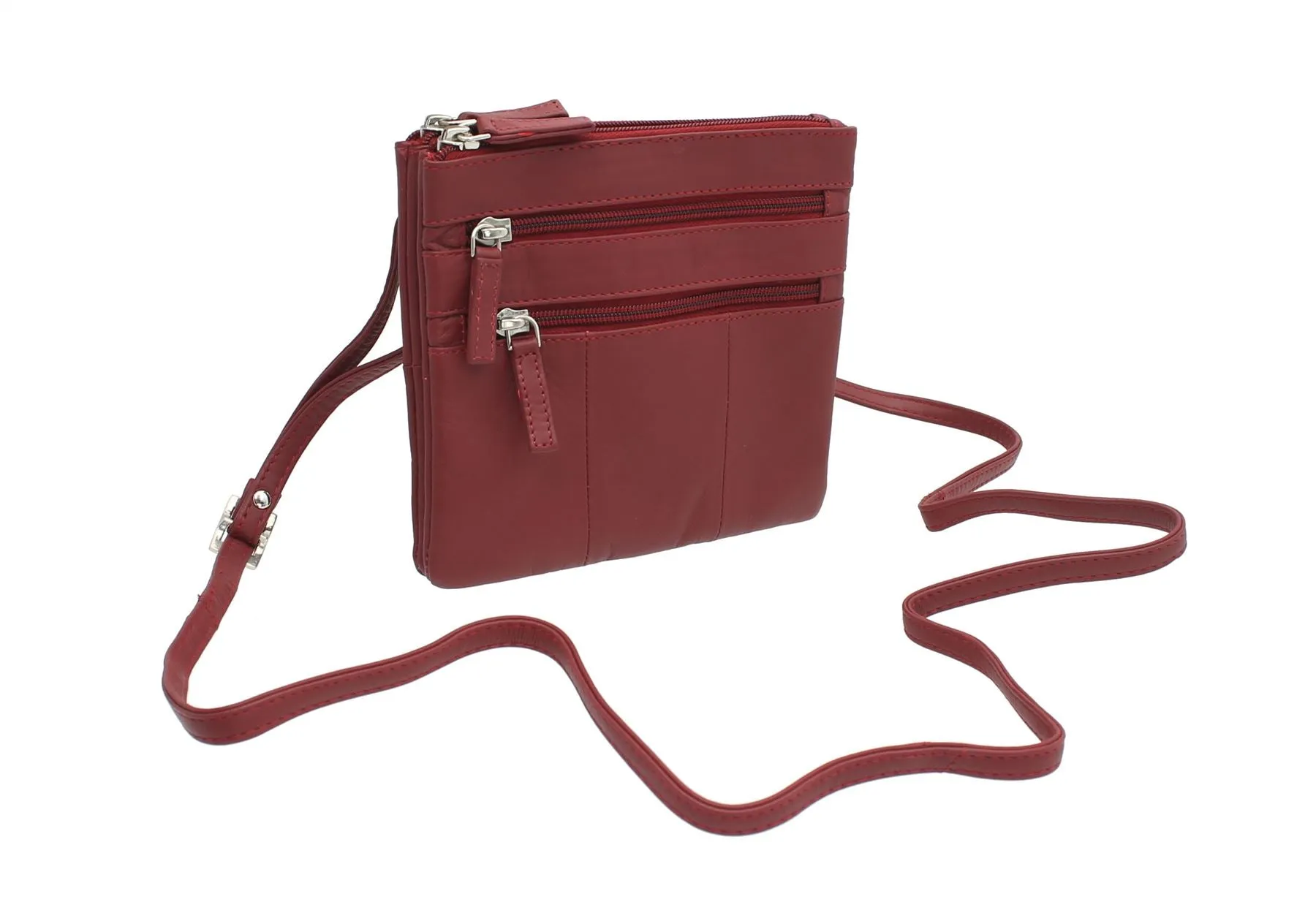 Visconti Compact Leather Messenger Bag 18885