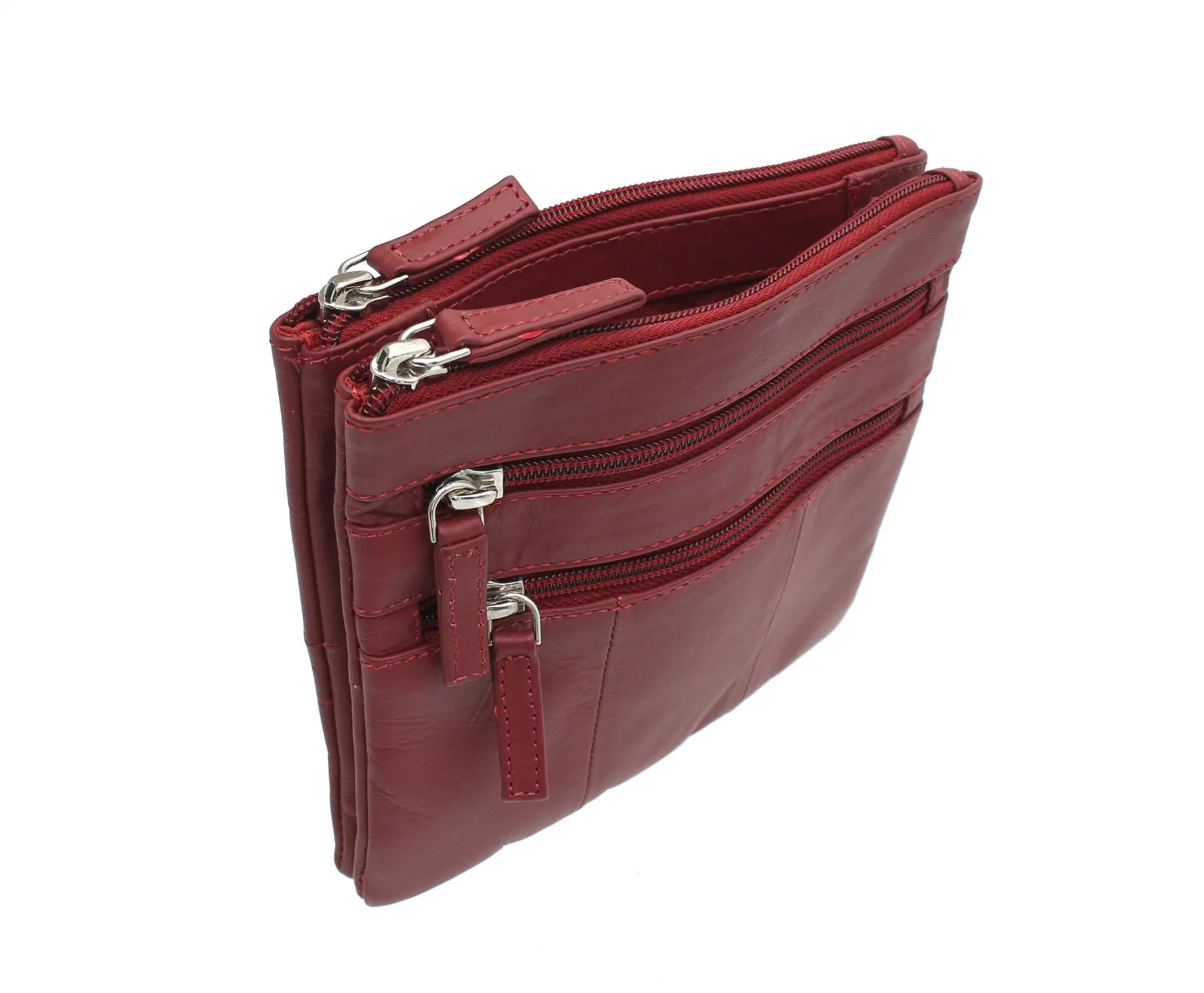 Visconti Compact Leather Messenger Bag 18885