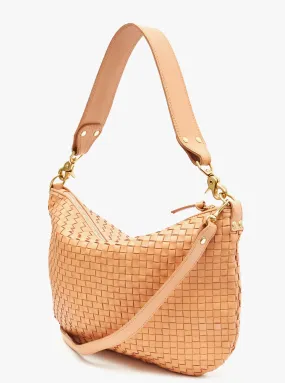 Woven Bisque Messenger Bag